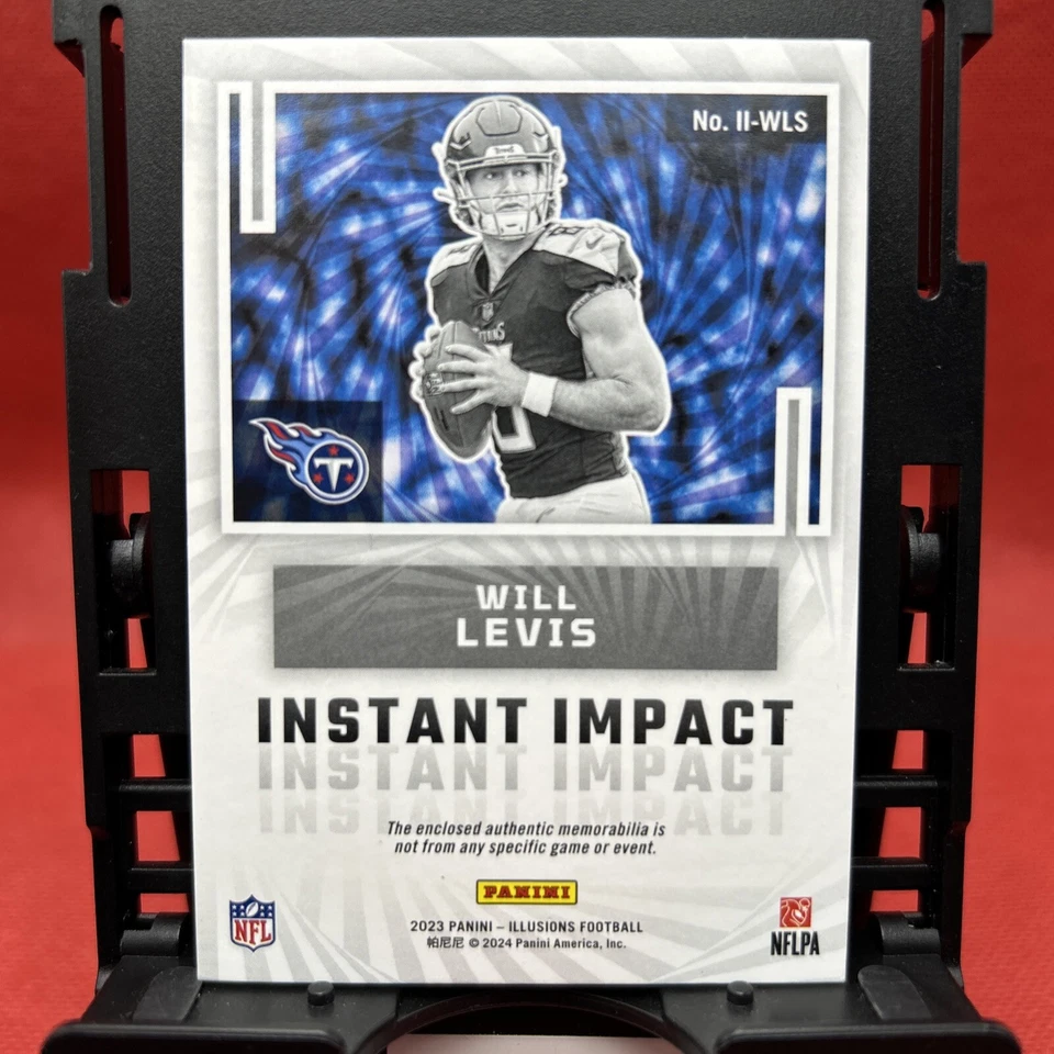 2023 Panini Illusions Instant Impact Red#II-WLS Will Levis /199 (MEM, RC) Titans - Image 2 of 2