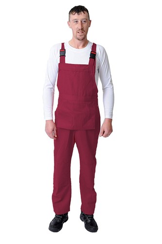 Men's Bib and Brace White Navy Red Overalls. Mens Dungarees Painters Coveralls - 第 107/107 張圖片