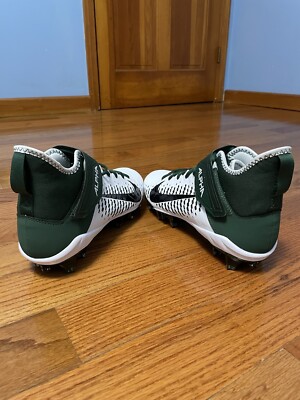 Nike Alpha Menace Pro 2 Mid Green White Football Cleats  display picture 2
