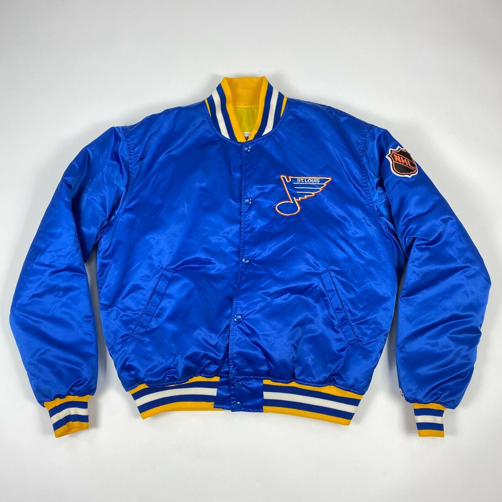 Men's St. Louis Blues Starter Blue/Navy The Bench Coach Raglan Full-Zip  Jacket