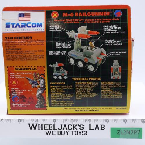 M-6 Railgunner FUNCIONA 100 % completo Starcom 1986 Coleco vehículo de colección sin usar, en caja - Imagen 2 de 9