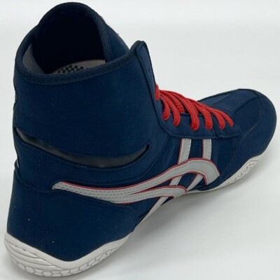 ASICS Wrestling Shoes 1083A001 Navy x SilverGrey red Successor to