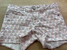 Girl s Joe s Jeans Cut Off Shorts Size 12 with Heart Designs-CUTE