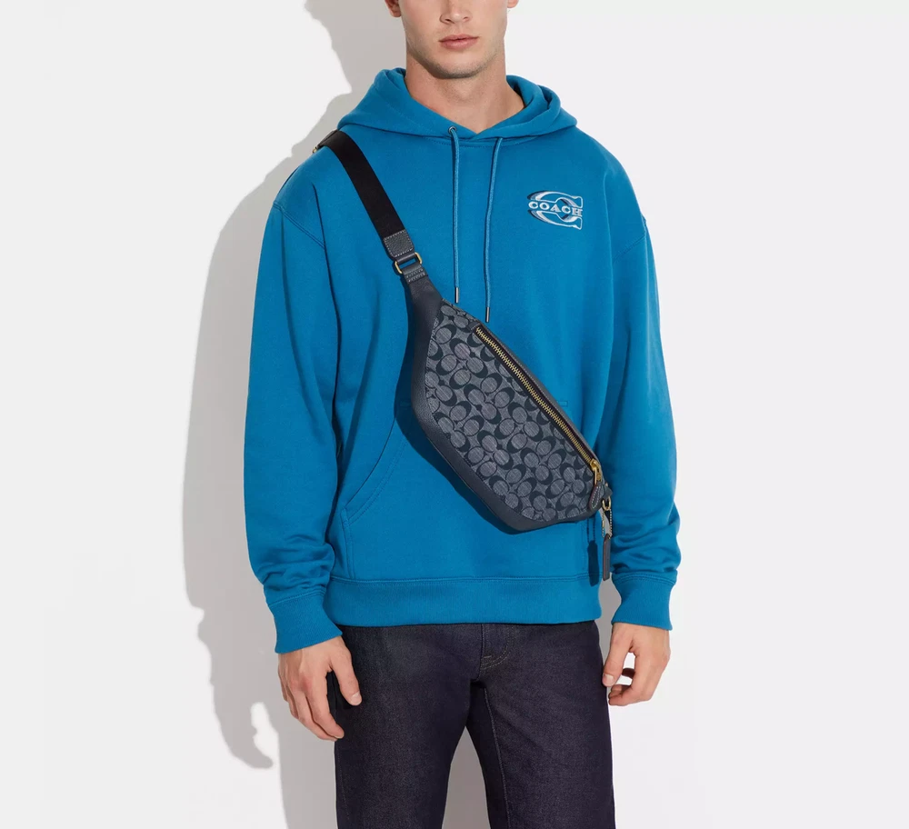 Coach Belt Bag In Signature Canvas Leather Crossbody/Fanny Pack