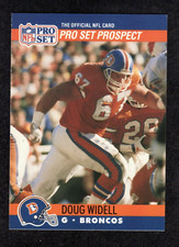 1990 Pro Set #730 Doug Widell Denver Broncos BC Eagles Football ROOKIE Card NM+