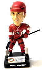Red Uniform Hockey Player Bobblehead Jacks #19 Mike Ramsay