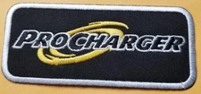 Procharger embroidered Patch approx  1.75x4.5"