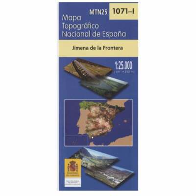 Spain map 1071-I (1071-1) Jimena de la Frontera hiking walking topographic 1:25K