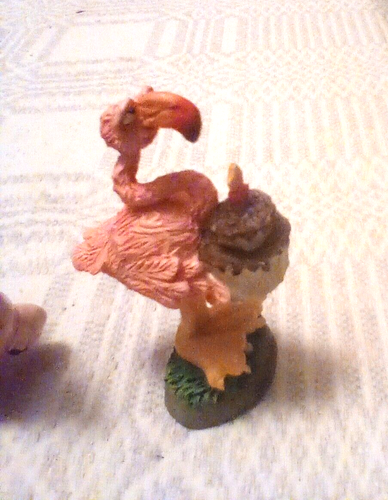 Set of 3 different Pink Flamingos 3 1/4", 3 5/8", 7" - Picture 10 of 11