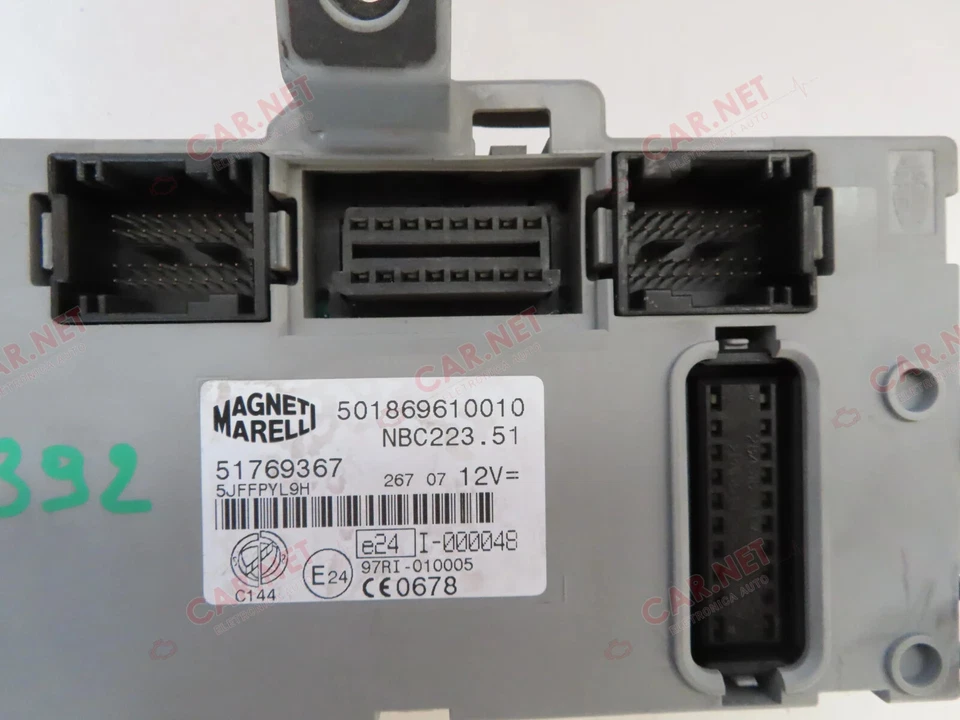 51769367 CENTRALINA BODY COMPUTER FIAT DOBLO 223 MARELLI 501869610010 NBC223.51 - Immagine 3 di 4