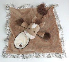 Douglas Baby Pony Horse Super Soft  Silky Security Blanket Lovey Snuggie 15"