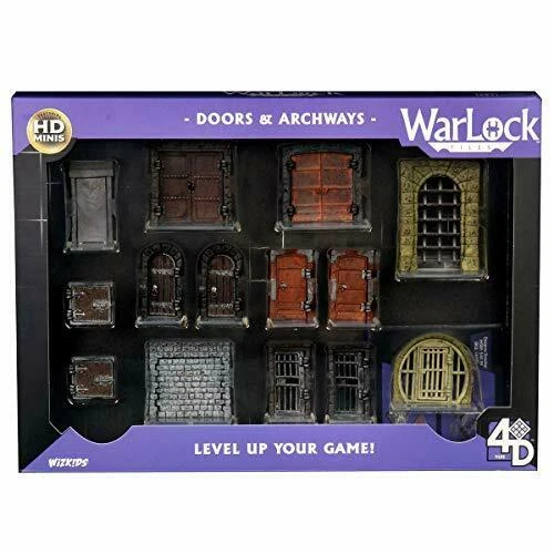 WarLock 4D Dungeon Tiles Doors & Archways D&D Terrain WizKids NEW and SEALED