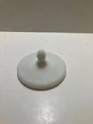Vtg Westmoreland Diamond Point  White Milk Glass Powder Jar Candy Dish LID ONLY