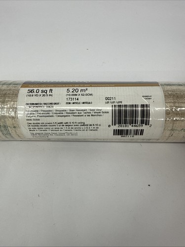 Vintage Sunworthy Vinyl Wallpaper Prepasted 173114 Lot 00211 Scrubbable 56 Sq ft - Picture 3 of 10
