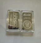 1 Troy oz silver bar with eagle on front .999 silver in hard case 1 of 30