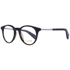 Yohji Yamamoto YO-1057998 Unisex Brown Optical Frame Acetate Round Eyeglasses