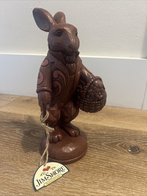 2012 Jim Shore Heartwood Creek Gather Sweet Surprises 9'' Chocolate Bunny 4035130