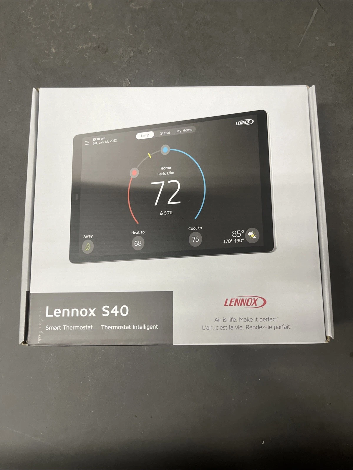 Lennox S40 (22V24) Smart Thermostat WiFi • Touchscreen • Communicating Control