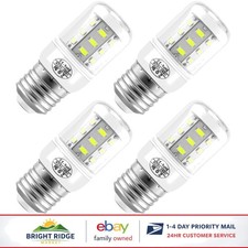 4-Pack E27 LED Bulbs for Refrigerators, 3.5W, 400 Lumens, Bright White Light