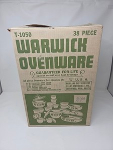 Warwick Ovenware 38 Piece Ovenware Set With Original Box Packaging