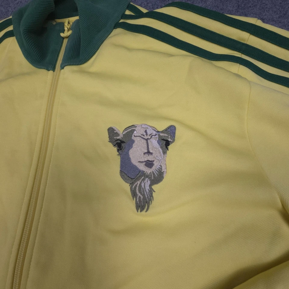 Jaqueta Adidas Track Masculina GRANDE Amarela Love Marrakesh Manga Longa Zíper Completo Tamanho G - Imagem 2 de 4