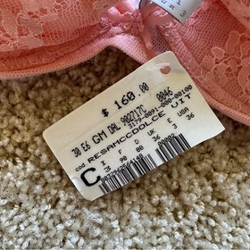 La Perla Blush Pink Lace Underwire Bra 36B | NWT | Made in Italy