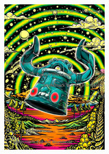 Bronzong 112 Astral Pokemon Shinji Kanda Poster Print Full Art Ultra HD A4