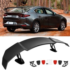 For Mazda 3 Sedan 56 Rear Trunk Spoiler Wing Racing Gt Style Wing Glossy Black