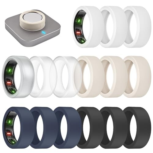 15 Pack Ultra-Thin Ring Covers Compatible with S for 6/7/8/9/10 15 Pack - Set 3 - Photo 2 sur 8