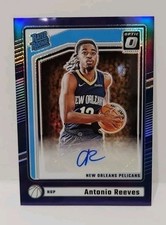 Antonio Reeves 2024-25 Donruss Optic Rated Rookie Purple Auto SP - Pelicans
