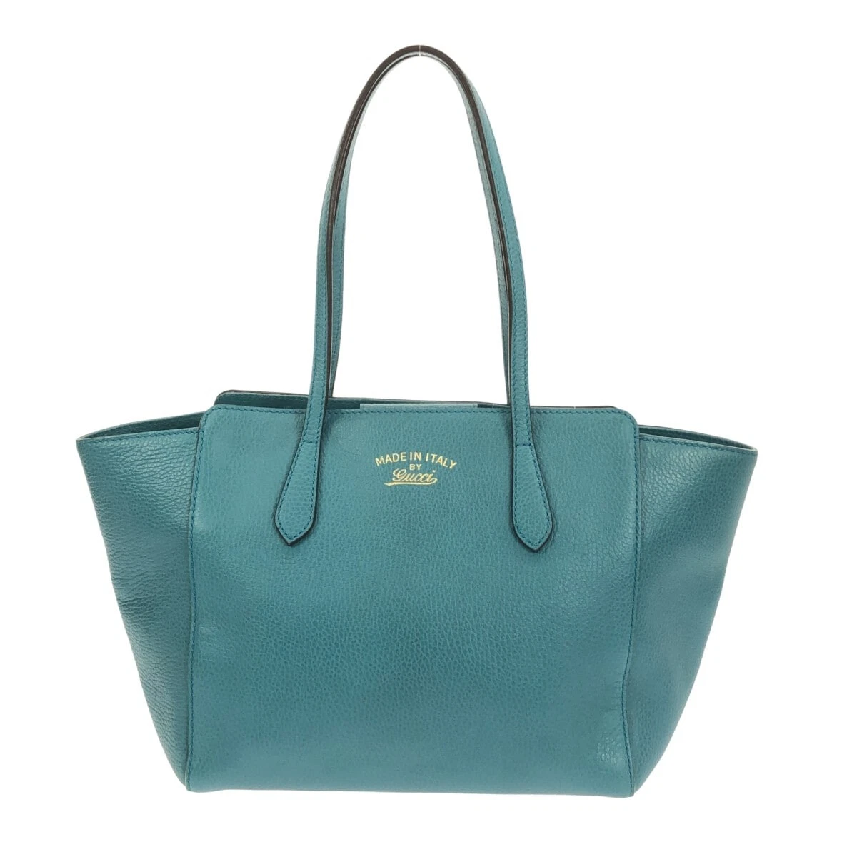 Sac fourre tout Gucci Swing moyen cuir bleu occasion