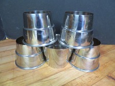 Lot of 5, Stainless Steel Milk Shake Collars