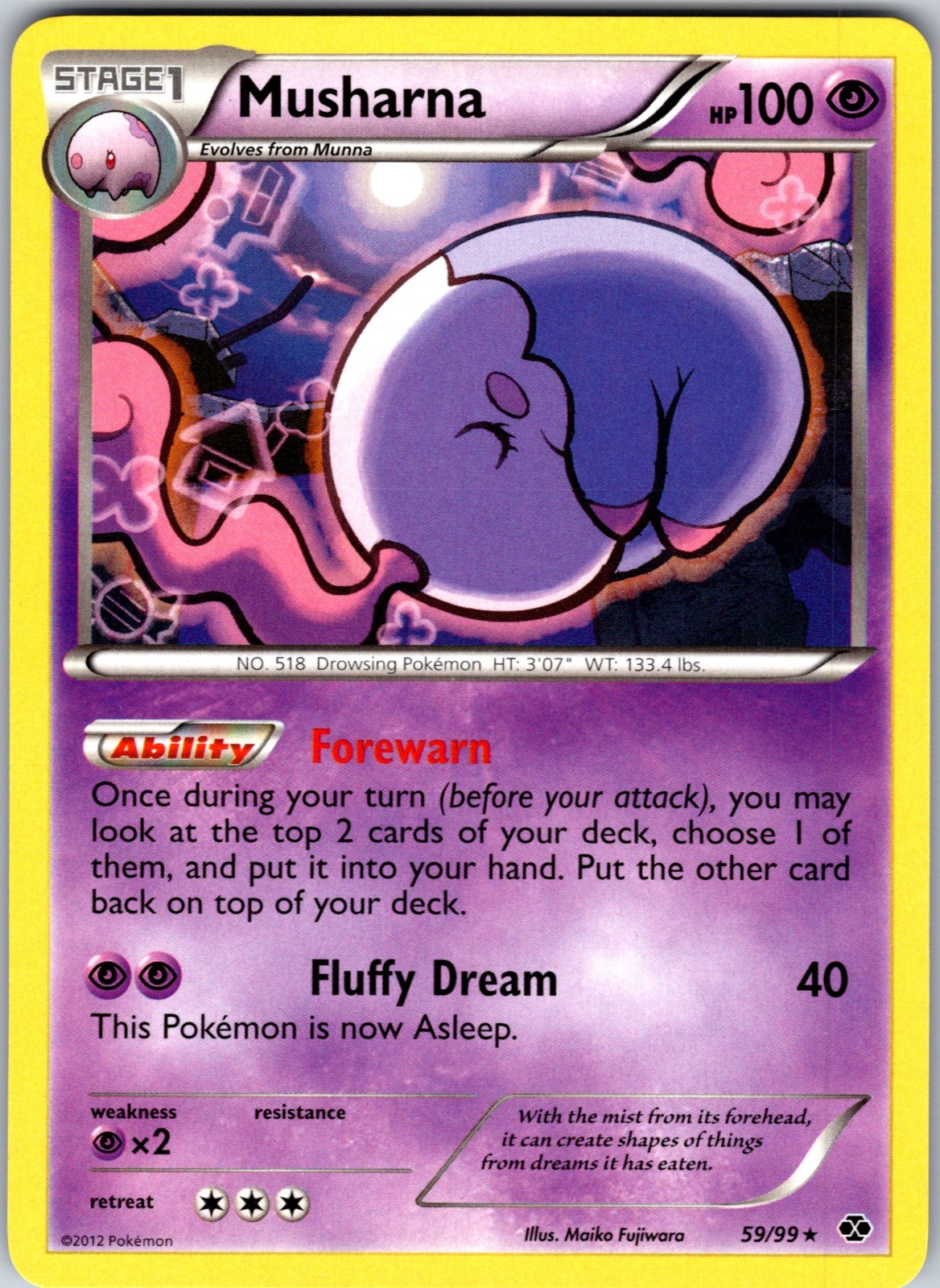 Musharna Rare Next Destinies 59/99 NM