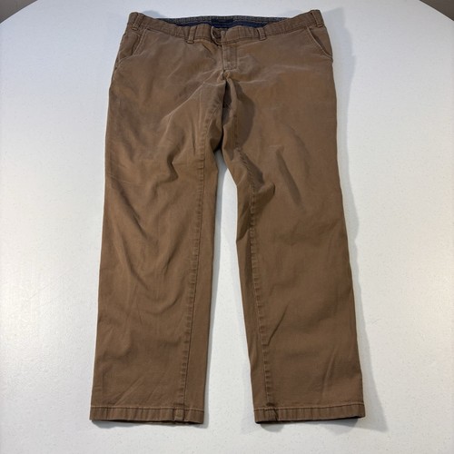 Jeans chino elasticizzato Eurex BRAX Jim 5 tasche pantaloni gamba dritta W43 L31 marrone - Foto 2 di 10
