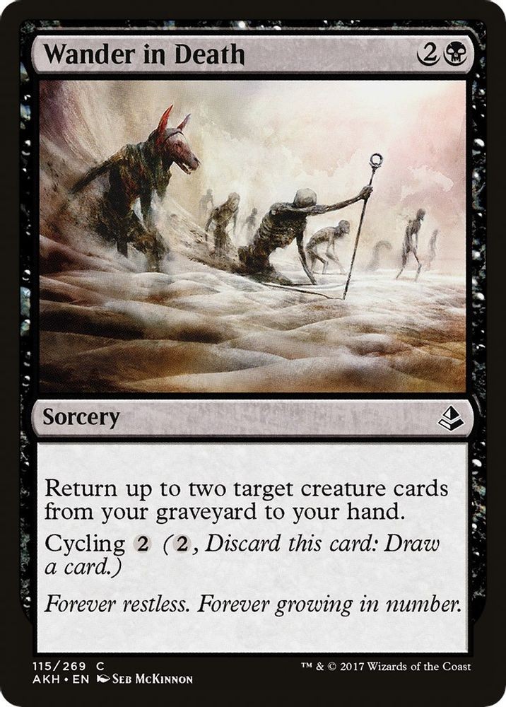 2017 Magic: The Gathering: Amonkhet - Wander in Death (#115, C, Near Mint)