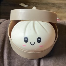 Cream Dumpling Squishy Squeeze Ball Stress Reliever Toy Smiling Face 4x3x3"