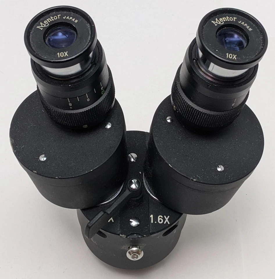 Cabezal de microscopio binocular Mentor Japón 1X/1,6X con 10X oculares Foto 2 de 4