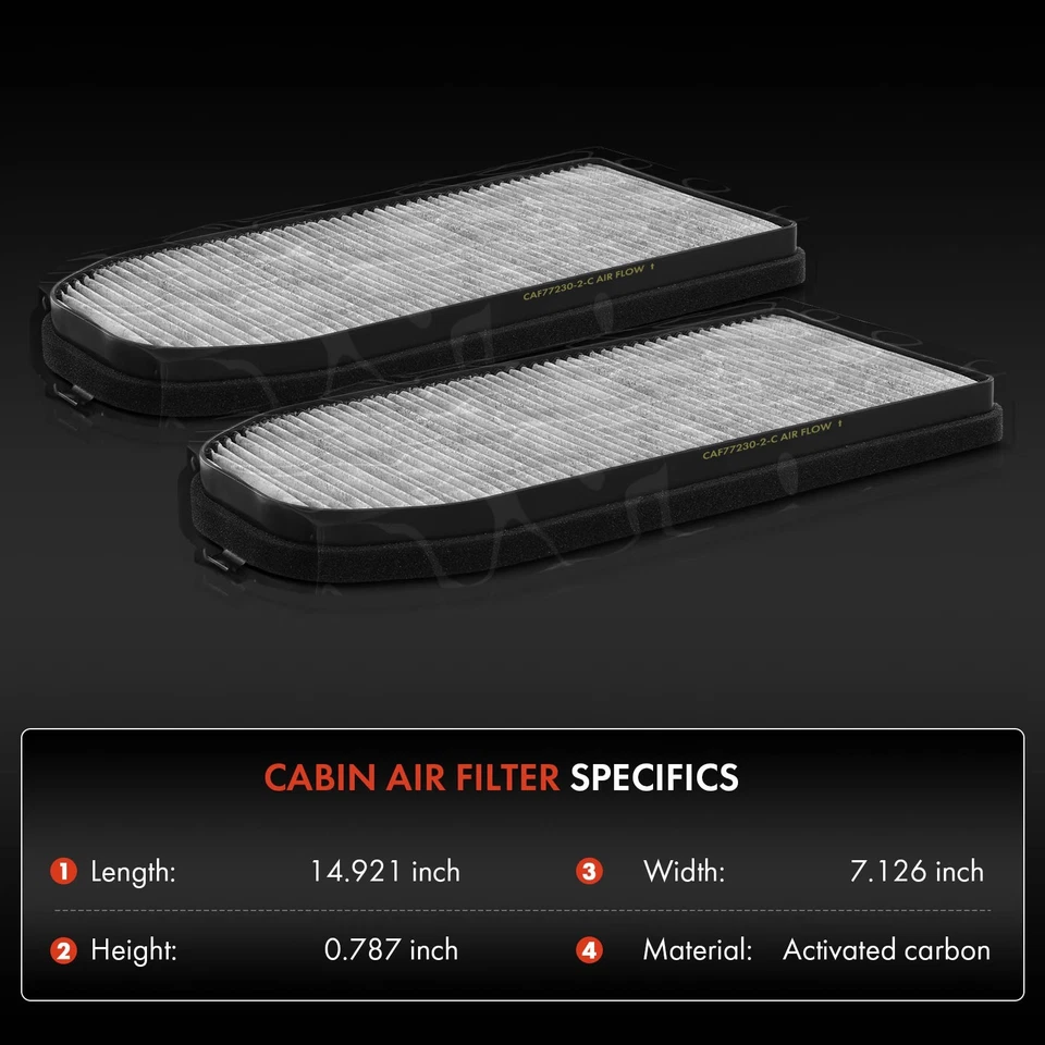 2 воздушных фильтра для салона BMW E38 740i 1995 1997-2001 740iL 750iL 4,0 л 4,4 л 5,4 л - Изображение 2 из 4