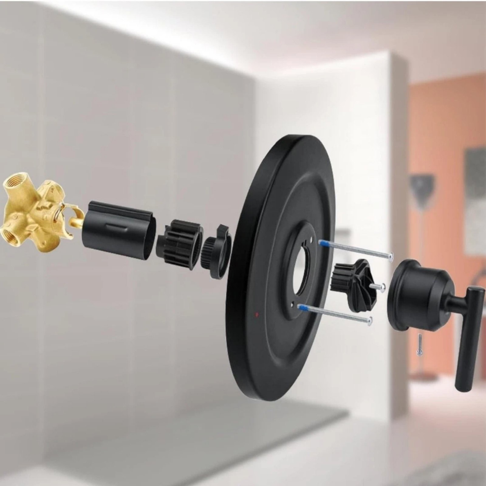 T2901 Shower Valve Kit (Matte Black) Posi-Temp Pressure Balancing Valve For Moen thumbnail 11
