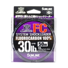 Sunline Fluorocarbon Leader Saltwater System Shock Leader 50m 30lb (9185)