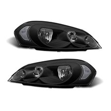 for 2006-2013 Impala Headlight Assembly compatible with 14-15 Chevy 06-13 Black