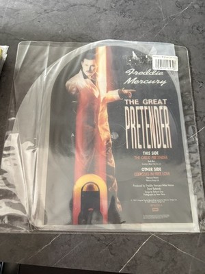 Freddie Mercury The Great Pretender 7'' Vinyl Shaped Picture Disc UK 1987 Single