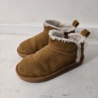 Koolaburra by UGG Girls 12 Toddler Koola Ultra Mini Suede Ankle Booties Chestnut