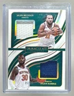 Jalen Brunson Julius Randle 2023 Panini Immaculate #IDM-NYK Dual Patch /99