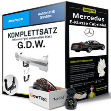 Für MERCEDES E-Klasse Cabriolet A207 Anhängerkupplung abn +eSatz 7pol uni. 10-