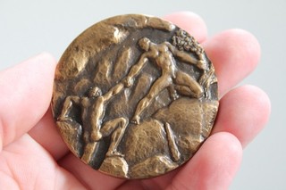 MEDAILLE ANCIENNE BRONZE FEDERATION FRANCAISE DONNEURS BENEVOLES SANG MULLER
