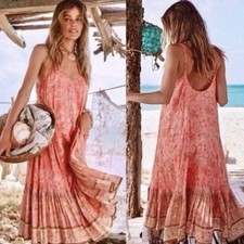Spell & The Gypsy Collective Dress Size Medium Seashell Mermaid Strappy Midi M