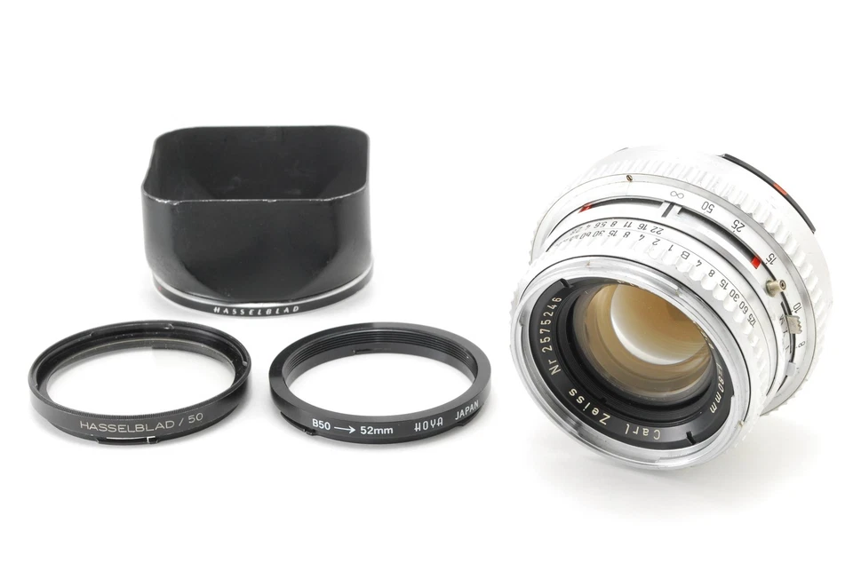 [COMO NUEVO] Lente Hasselblad Carl Zeiss Planar C 80 mm f/2,8 cromada de JAPÓN Foto 2 de 4