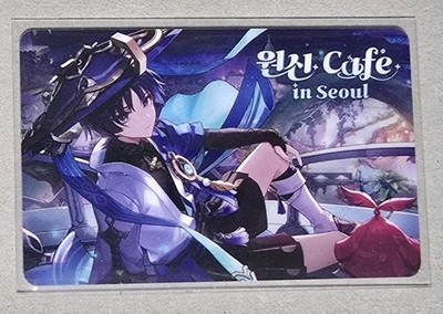 Genshin Impact cafe in Seoul prepaid card Wanderer Korea exclusive limited