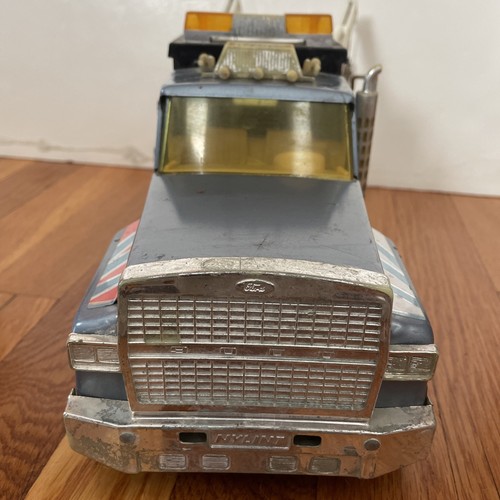 Vintage Nylint Blue Wrecker Pressed Steel 16” Tow Truck 70s 80s Made In USA - Picture 3 of 13